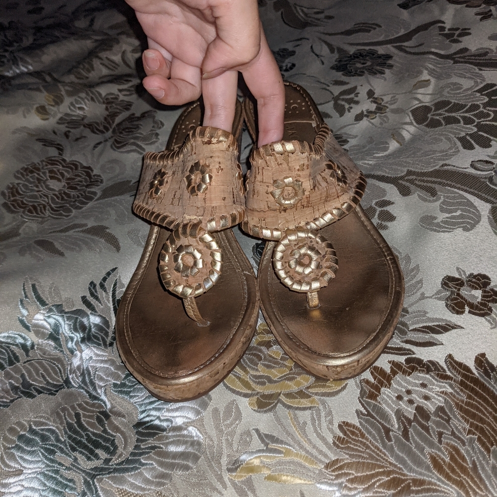 Jack Rodger Cork Wedges Sandles